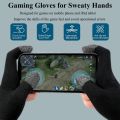 ENRG 2 Fingers Touch screen Gloves for Sweaty Hands Ultra-Thin Anti-Sweat Breathable Seamless Gaming Gloves for Tablet iPad Mobile Phone PUBG Game. 