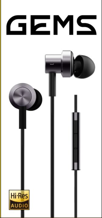  Gems original new type 3.5 Universal jack dual dynamic Driver In-Ear Earphones Hi-Res earphones with High Resolution, Heavy Bass & Crystal-Clear Vocal, Passive Noise Cancellation, Magnetic Earbuds with tangle free cable Driven Sound, MEMS Mic.