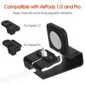Aluminum Bracket Charger Dock Station For Airpods Pro Charging Holder/Apple Watch Stand Series SE/8/7/6/5/4/3/2/1 41 45 mm. 