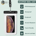 Waterproof Mobile Cover, Universal Waterproof Mobile Pouch Case for all IOS and Android Phones, Waterproof Cover Bag Mobile Phone Protector, Underwater Waterproof Rainproof Mobile Case, Transparent Pouch for Cell Phones. 