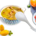 Chinese Serving Spoon Pure White a Big Ceramic Ladles Soup Spoons Extra Large Ramen Bright White Asian Heavy Duty Deep Porcelain Flatware Spoons 10 inch Long. 