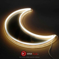 Moon Selfie Neon Mirror - Neon Light   Neon lights  Neon lights for room  neon lights for room name  light  lights for decoration   lights for room decoration  Wall Decoration items  Wall Decoration items for home  Neon Walls. 