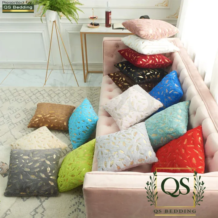 Super%20Soft%20Square%20Faux%20Throw%20Pillow%20Covers%20Sofa%20Cushion%20Covers%20Pillow%20Case%20Decorative%20(Chartreuse%20Leaves)%20-%20QS%20Bedding%20-%20Image%202
