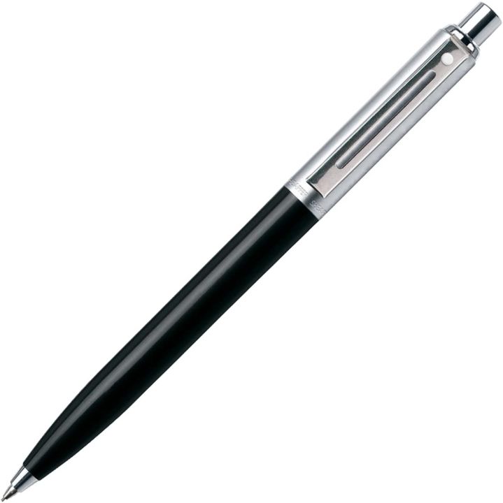 Sheaffer%20Sentinel%20321%20Black%20Brushed%20Chrome%20Cap%20CT%20Ballpoint%20Pen%20-%20Image%202