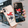 TA for Tecno Camon 19 Neo Back Cover + Free Lanyard Flying Witch for Girls Luxury 6D Plating Case Side Pattern Soft Silicone Square Phone Cases. 