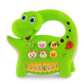 Cute Happy Dinosaur Piano With Light And Sound Creative Toy For Kids. 