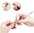 Professional Manicure Pedicure Kit Nail Clipper ,Double Headed Cuticle Pusher and Toe Nail Pin Set Beauty Instruments For Men and Women, Stainless Steel Ingrown Toenail Fungus Treatment Tool Fingernail Clipper Trimmer Nail Cleaner Tools. 