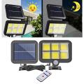 100W 120 LED COB Solar Powered Flood Light Spotlight Waterproof Outdoor Garden Security Landscape Lighting Wall Light. 