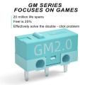 5pcs Kailh GM2.0 micro switch 20M life gaming mouse Micro Switch 3 Pin blue used on computer mice left right button. 