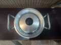 Adonized Aluminum  Small Round Wok Casserole Pot Karahi with Lid 700 Grams Cooking. 