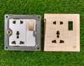 XP SWITCHES & SOCKETS (LIGHT PLUG MULTI-FUNCTION) BOARD GOLD SERIES CHINA SHEET. 