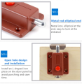 Cabinet Door Push to Open Plastic Metal Latch Bolt Lock, Push Button Spring Load Automatic Door Bolt Latches Lock,. 