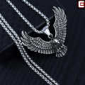 Rajpoot Garments 2.0 Presents Again EMPIRON SILVER AND GOLDEN STAINLESS STEEL EAGLE LOCKET FOR MEN | NECKLACE FOR BOYS AND MEN.. 