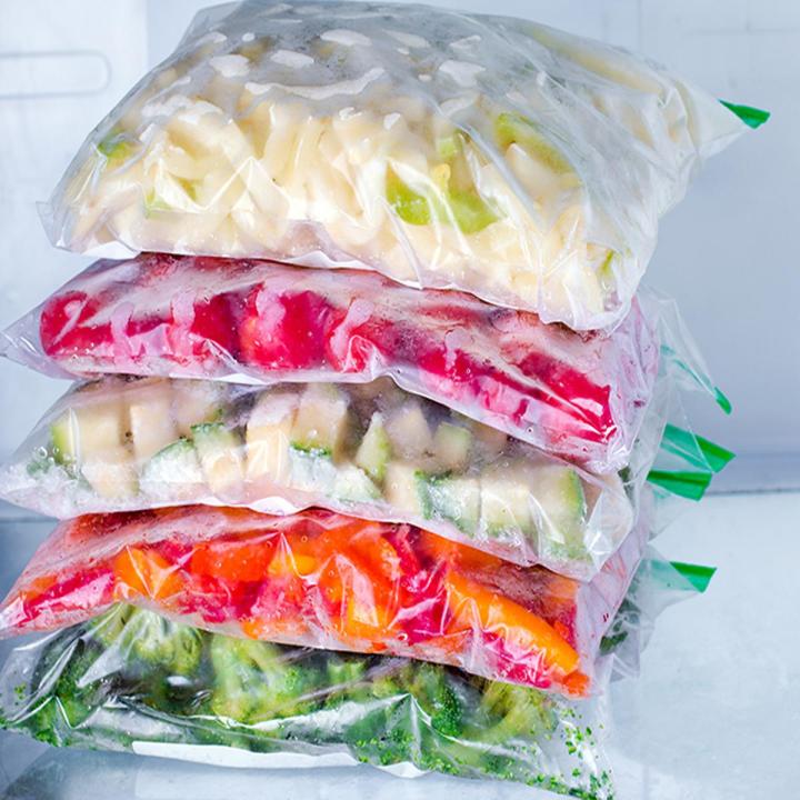 Pack of 10 small size Freezer bags / Plastic zip bags /  Zip lock bags / Antibacterial Freezer plastic slider ziplock bags