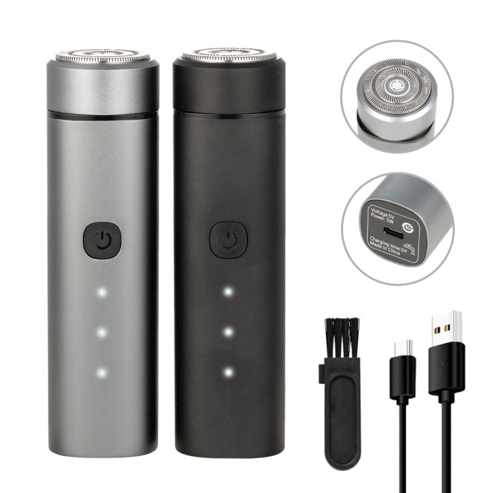 German Seiko Electric Shaver Travel Mini Portable Razor Turbo 5W Fast Charge Washable