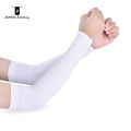 Premium Unisex Stretchable Arm Sleeves White By Double A Wears. 