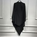 Islamic 4 Layers Full Long Saudi Niqab Hijab Burqa Arab Veil Muslim Wrap Head Scarf Women Eid Prayer Headwear Amira Khimar. 