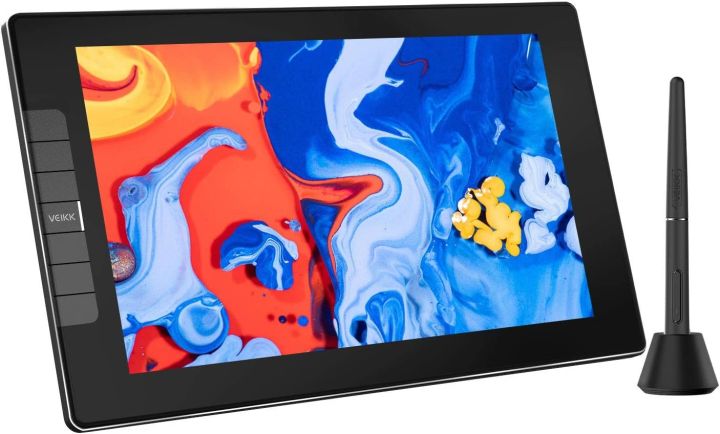 VEIKK%20VK1200%20V2%20Drawing%20Tablet%20with%20Screen%2011.6%20Inch%20Full-Laminated%20Graphic%20Monitor,%202%20Battery-Free%20Pens%20with%20Tilt%20Function,%20for%20Chrome/Mac/Win/Linux/Android%20(Must%20be%20Connected%20to%20a%20Computer%20to%20Work)%20-%20Image%204