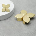 2Piece Brushed Gold Cabinet Pulls Half Moon Flowers Drawer Pulls Zinc Alloy Handles for Dresser Kitchen Cupboard 79mm. 