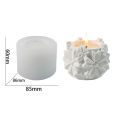 Handmade Flower Candle Jar Mold Reusable Silicone Material 3D Shape Petal Flowerpot Craft Mould Multifunctional Silicone. 