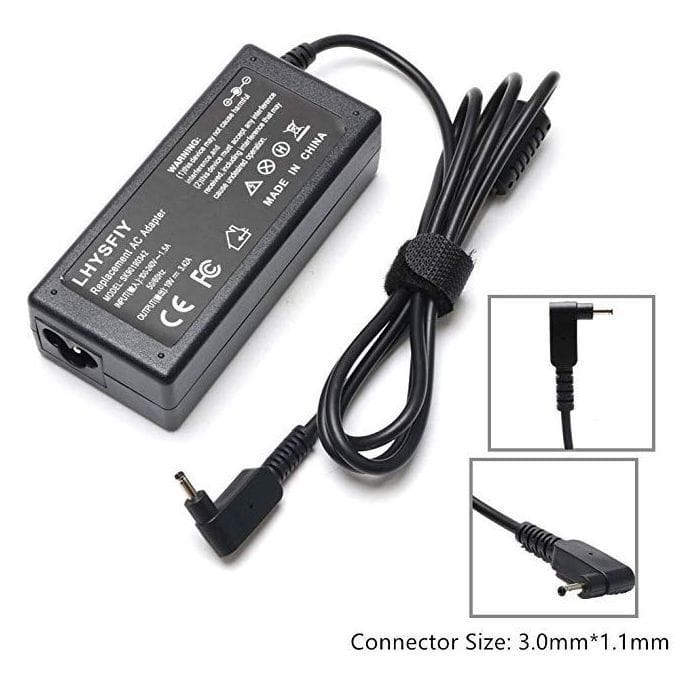 ACER Laptop charger 19V 3.42A 65W CHROMBOOK SLIM PIN Laptop Charger  Tip Size: 3.0 x 1.0mm - Laptop charger | Acer laptop charger | 65W Acer Laptop charger | slim port acer laptop charger | 19V acer laptop charger | laptop | Charger |