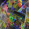 Reflective Holographic Helmet Stickers Set For AGV KYT EVO SHOEI NHK ARAI LS2. 