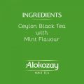 ALOKOZAY MINT FLAVOURED TEA - 25 TEA BAGS IN FOIL WRAPPED ENVELOPES. 