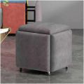 5-In-1 Cube Nesting Ottoman Stool, Footstool, Stackable Sofa Chair, With Casters. 