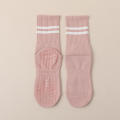 Anti-Slip Yoga Socks Stylish Breathable Lightweight Combed Cotton Socks Stretchable Fitness Accessories Stripe Socks for Yoga Practice Dance Classes Fitness Workouts Pilates Sessions Gym Exercises. 