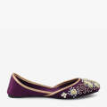 ECS Velvet Bloom Flat Khusa For Women. 
