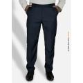 YBRAND-Midnight Navy Slim Fit Dress Trousers For Men-DP-1024. 