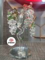 Crystal Glass Tree with Hanging Crystal Grapes – A Luxurious Decoration Piece with Six Crystal Glass Hangings, Offering a Captivating Display of Light. Perfect for Your Interior Décor with a Sophisticated, Spark Home Decor/Gifts/Souvenirs - 3361. 