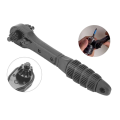 1 Piece Drill Chuck Key Ratchet Spanner Wrench Hand Drill Chuck Key Drill Electric Ratchet Wrench 2 in 1 Black. 