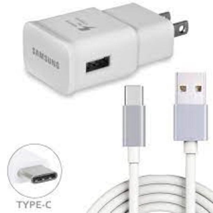 Original Adaptive Fast Charger Type-c-Cable FOR Samsung Galaxy S8 / S8 Plus S9 / S9 Plus S10 S10E S10 Plus Charger - Note 8 Note 9 - Black