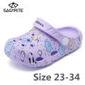 【FOOT SOFA】Slippers Fashion New Summer Children Cartoon Characters Cave Shoes Boys And Girls Slippers Sandals Two Wear Antiskid Water Shoes Beach. 