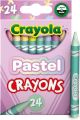 Crayola Crayons, Pastel, Pack Of 12 Crayons. 
