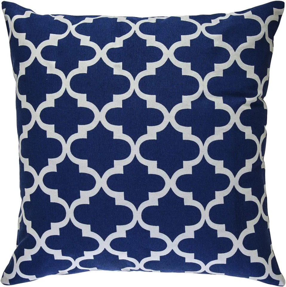 Cushion Cover Decorative Throw Cushion Covers for Sofa 14 x 14 Inch Navy Blue Daraz.pk