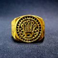 New Fashion Vintage Crown Ring For Men Latest Design Premium Quality Golden King Ring For Men And Boy. 