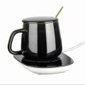 Smart Portable Coffee Tea Cup Warmer Heater Set Heating Cup Pad Ceramics Mug Thermostatic Electric Coaster 55℃ Mug Mat Office Tea Coffee Milk Heater with Cup Spoon. 