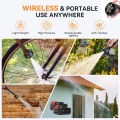 FENGSHITE PORTABLE HIGH PRESSURE CAR SOLAR PANELS WASHER (2 BATTERY)CORDLESS -FOAM BOTTLE INCLUDED - AUTO START- SELF PRIMING - PORTABLE-12 FEET LONG THROW -2 MONTH WARRANTY. 