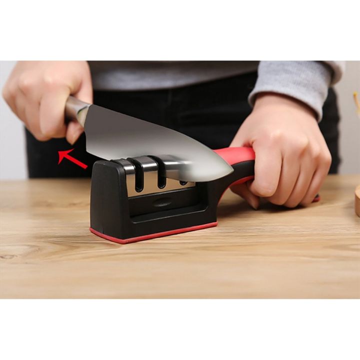 Knife Sharpener 3 Stage Steel Kitchen Accessories