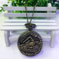❤Ready stock❤ Classic Train Flip Watch Old Man Gift Quartz Watch Wall Watch Hollow Vintage Pocket Watch. 