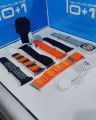 TK90 ULTRA 10 IN 1 49MM BIG DISPLAY WIRELESS CHARGING 8 STRAPS WITH JELLY WATCH CASE ULTRA BLUETOOTH CALLING SMARTWATCH. 