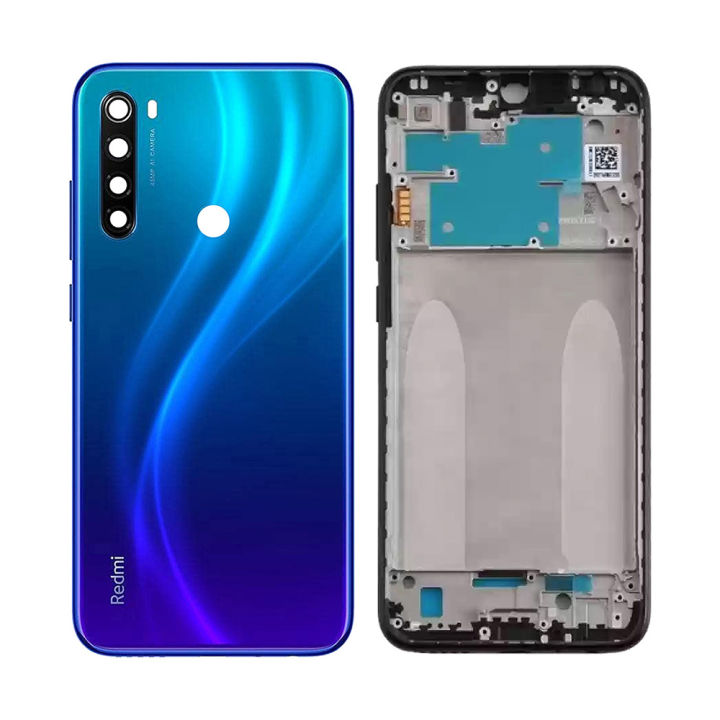 Xiaomi Redmi Note 8 Complete Back Back Body Casing Housing Replacement Part with Camera Lens For Redmi Note 8 - Blue