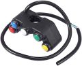 Universal 5 button Array Motorcycle Switches Race Bikes Motocross 22mm Handlebar Switches Assembly Handle bar switch. 