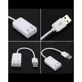 Usb Audio Sound Card Adapter Virtual 7.1 Channel Usb 2.0 Mic Speaker Audio Microphone 3.5Mm Jack Converter For Pc Usb 3D Microphone Headset Adapter. 