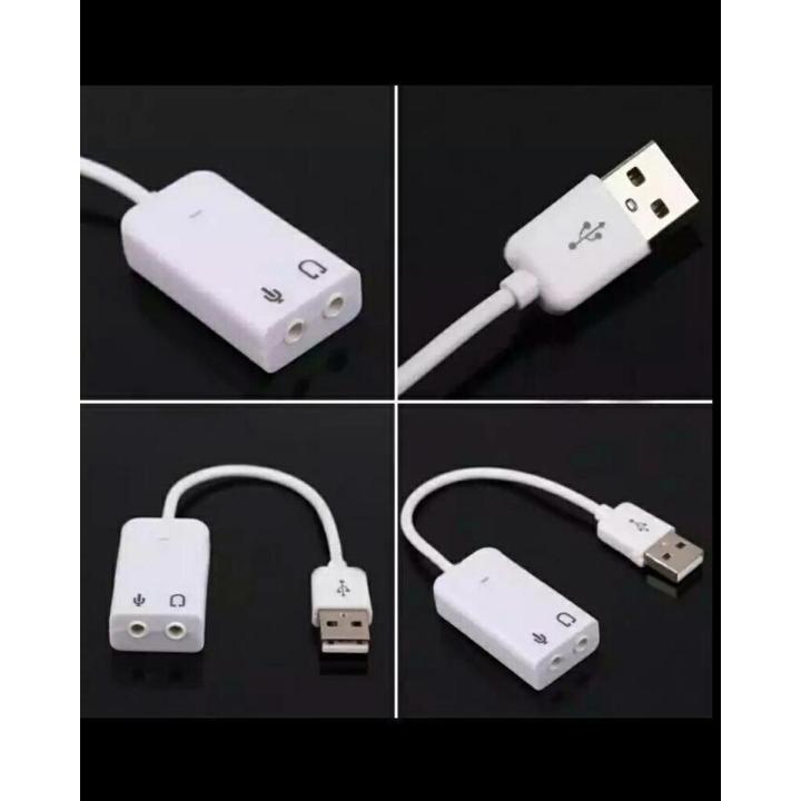 Usb Audio Sound Card Adapter Virtual 7.1 Channel Usb 2.0 Mic Speaker Audio Microphone 3.5Mm Jack Converter For Pc Usb 3D Microphone Headset Adapter