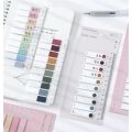 （1 Pack of 200） Sticky Notes Color Classification Index Stickers Loose-leaf, Bookmarks, Ruler Multi-functional Student Stationery European Retro Labels. 