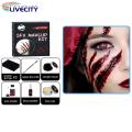 Facial Scar Wax Blood Gel Halloween SFX Special Effects Horror Makeup Kit. 