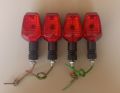 Fancy Indicators For Motorcycles Bikes Universal 4 Pcs Set With Nuts. 